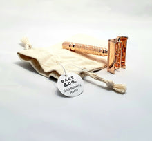 Load image into Gallery viewer, Bare &amp; Co. - Butterfly Safety Razor - Rose Gold Bare &amp; Co. - The Well Store
