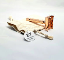 Load image into Gallery viewer, Bare & Co. - Butterfly Safety Razor - Rose Gold Bare & Co. - The Well Store