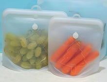 Load image into Gallery viewer, Reusable Multi Purpose Silicone Zip lock Bags - 2 Pack