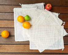 Load image into Gallery viewer, Bare & Co. - Reusable Organic Cotton Net Produce Bags (6 Pack) Bare & Co. - The Well Store