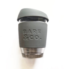 Load image into Gallery viewer, Bare & Co. - Reusable Coffee Cup - Grey (12oz/340ml) Bare & Co. - The Well Store