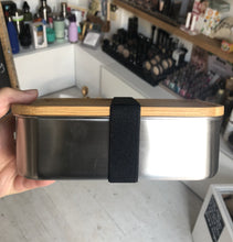 Load image into Gallery viewer, Stainless Steel Lunch Box with Bamboo Lid (1200ml)