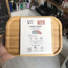 Load image into Gallery viewer, Stainless Steel Lunch Box with Bamboo Lid (800ml)
