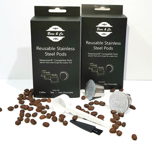 Bare & Co. - Reusable Coffee Pod Sticker Lids - Nespresso Compatible* (120 stickers) Bare & Co. - The Well Store
