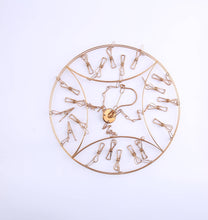 Load image into Gallery viewer, 316 Grade Stainless Steel Peg Hanger (20 pegs) - Rose Gold Curve Design