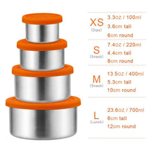 Load image into Gallery viewer, Stainless Steel Containers - 4 Pack