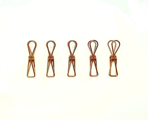 Bare & Co. - Stainless Steel Large Pegs - ROSE GOLD Marine Grade (BULK 150 Pack) Bare & Co. - The Well Store