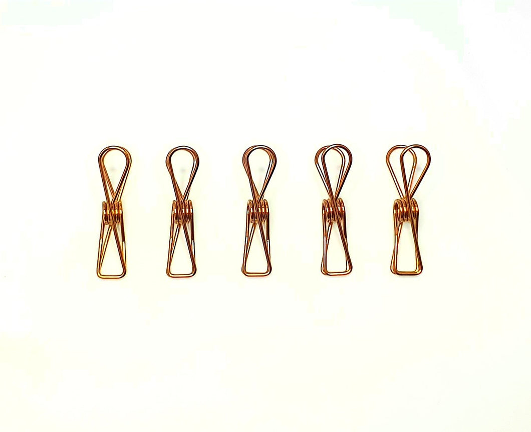 Bare & Co. - Stainless Steel Large Pegs - ROSE GOLD Marine Grade (BULK 150 Pack) Bare & Co. - The Well Store