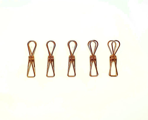 Bare & Co. - Stainless Steel Large Pegs - ROSE GOLD Marine Grade (50 Pack) Bare & Co. - The Well Store