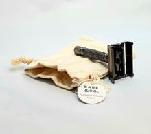 Load image into Gallery viewer, Bare &amp; Co. - Butterfly Safety Razor - Gunmetal Bare &amp; Co. - The Well Store

