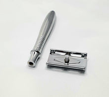 Load image into Gallery viewer, Bare &amp; Co. - Traditional Double Edge Safety Razor - Silver Bare &amp; Co. - The Well Store
