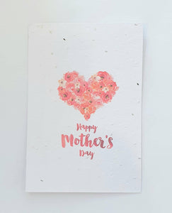 Seeded Gift Card Mother's Day - Heart