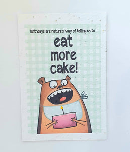 Seeded Gift Card Birthday - Eat Cake