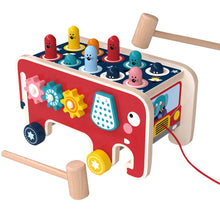 Load image into Gallery viewer, Wooden Toy - Elephant Whack-a-Mole with Xylophone
