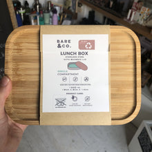 Load image into Gallery viewer, Stainless Steel Lunch Box with Bamboo Lid (1200ml)

