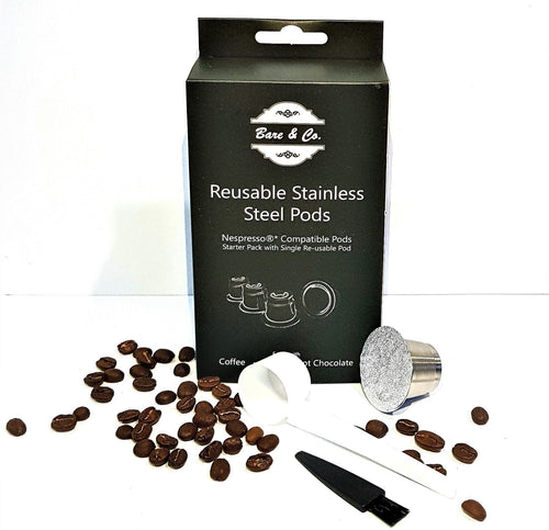 Bare & Co. - Reusable Coffee Pods - Nespresso Compatible* (Single Pod Pack) Bare & Co. - The Well Store