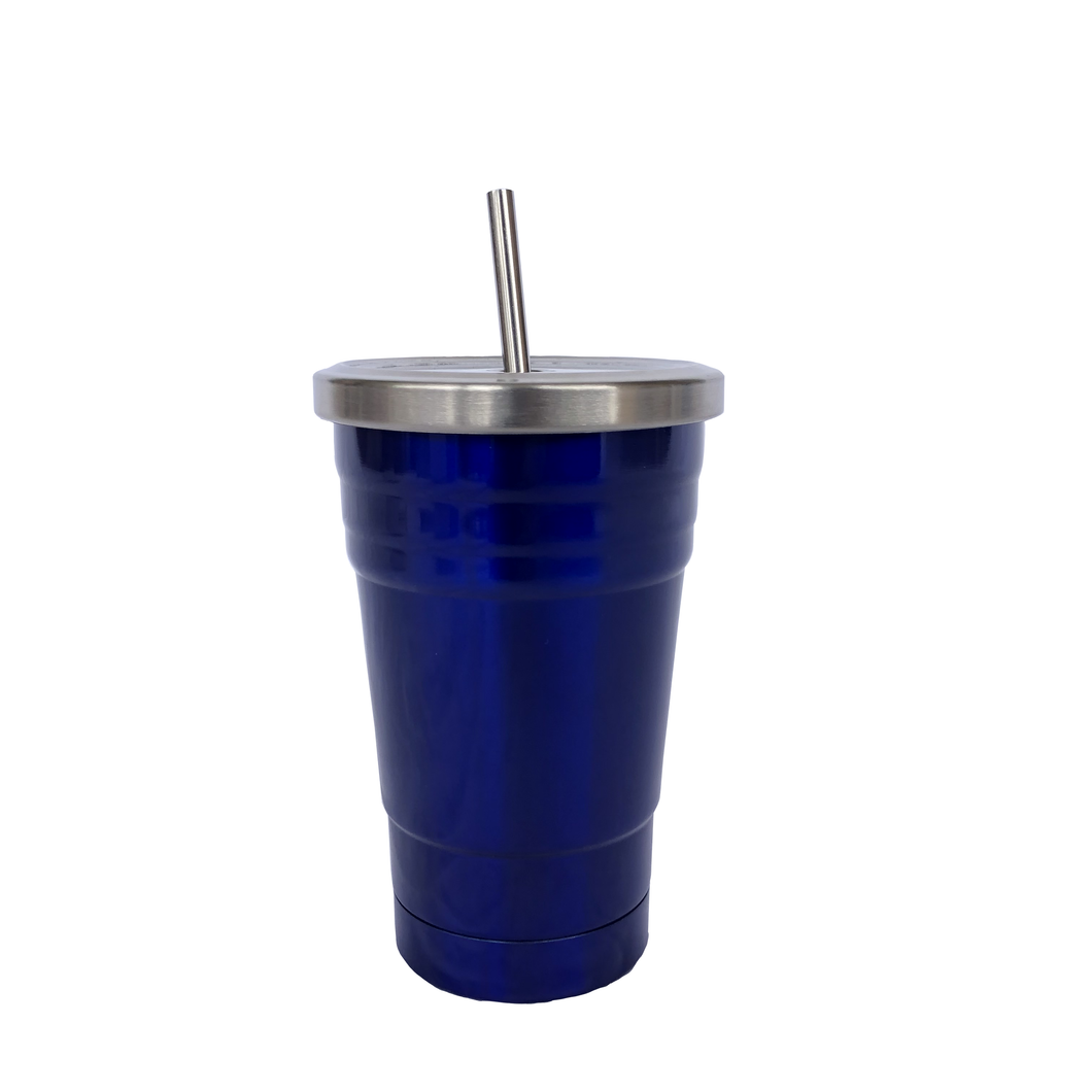 Kids Insulated Drink Tumbler - Electric Blue (250ml)