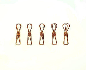 Stainless Steel EXTRA Large Pegs - Rose Gold 316 Marine Grade (30 Pack)
